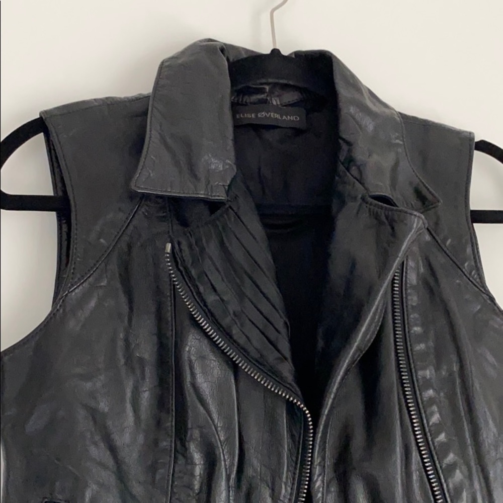 Leather vest